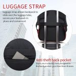 Monsdle Travel Laptop Backpack Anti Theft Water Resistant Backpacks School Computer Bookbag with USB Charging Port for Men Women College Students Fits 15.6 Inch Laptop (Black) - Image 6